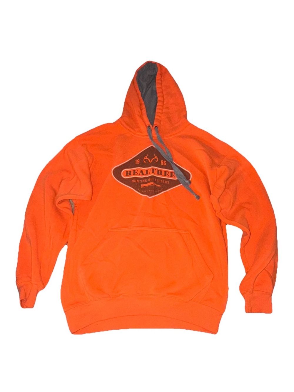 Realtree Bright Orange Hooded Fleece Pullover